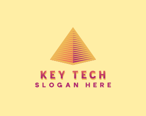 Pyramid Tech Developer logo design