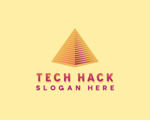 Pyramid Tech Developer logo design