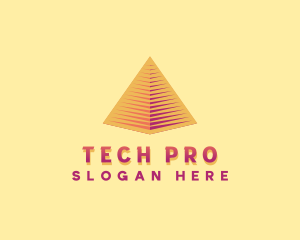 Pyramid Tech Developer logo design