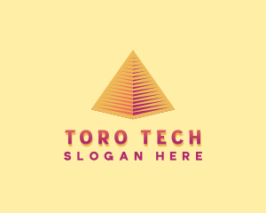 Pyramid Tech Developer logo design