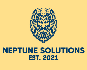 Neptune - Mythology God Avatar logo design