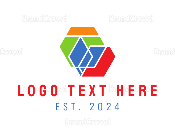 Geometric Modern Shapes Logo