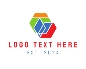 Simple - Geometric Modern Shapes logo design