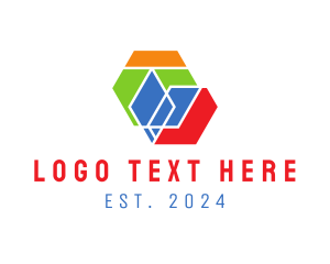 Geometric Modern Shapes  Logo