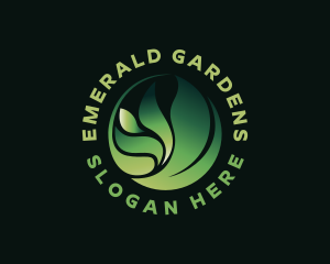 Organic Farm Plant logo design