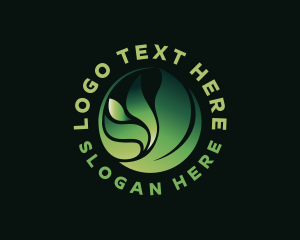 Leaves - Organic Farm Plant logo design