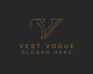 Minimalist Letter V Company logo design