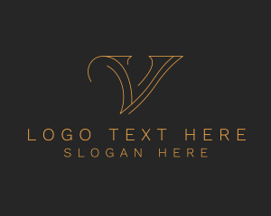 Company - Minimalist Letter V Company logo design