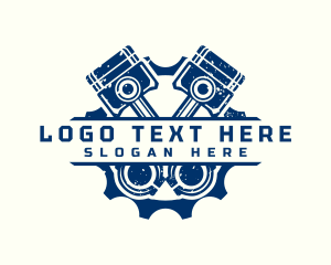 Industrial - Mechanical Engine Gear logo design