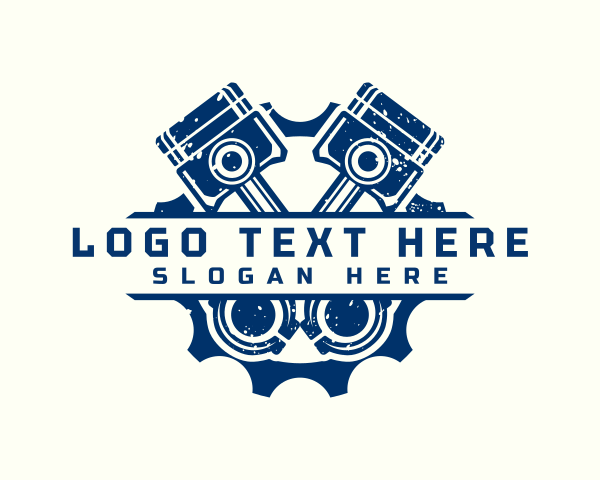 Engine - Mechanical Engine Gear logo design