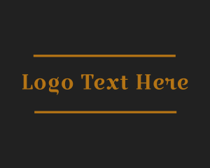 Deluxe - Simple Elegant Signage logo design