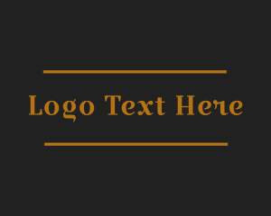 Simple Elegant Signage Logo