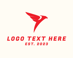 Logistic Service - Flying Eagle Bird logo design