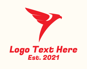 Airway - Red Flying Eagle logo design