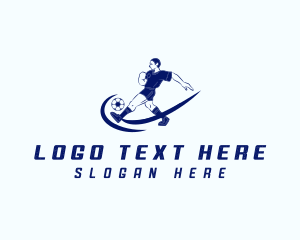 League - Soccer Ball Team Athlete logo design