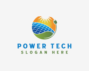 Solar Panel Energy logo design