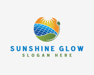 Sunlight - Solar Panel Energy logo design