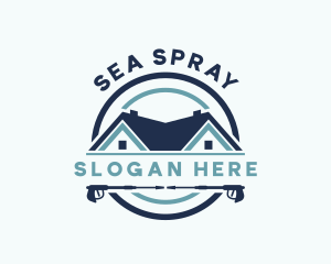 Spray Gun Pressure Washing logo design