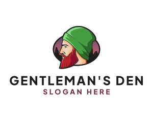 Handsome Beard Guy logo design