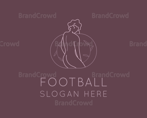 Floral Nude Woman Logo