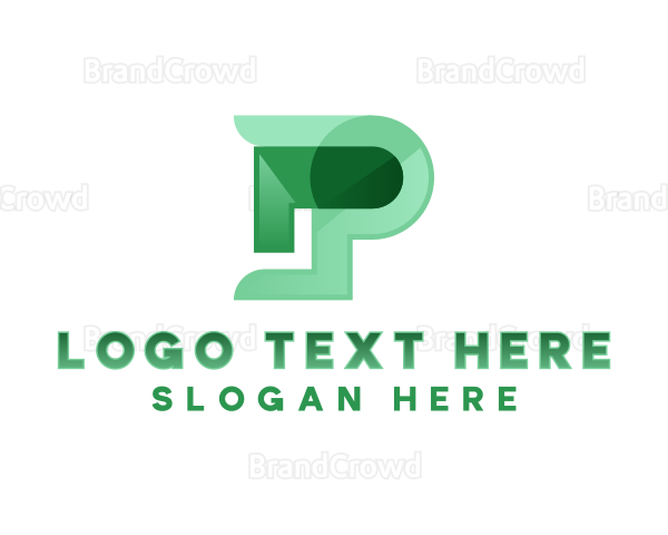Agency Logistic Letter P Logo