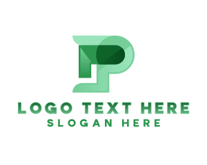 Parcel - Agency Logistic Letter P logo design