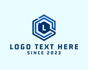 Tech Company - Tech Hexagon Digital Network logo design