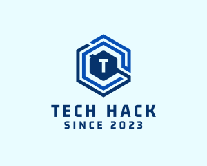 Tech Hexagon Digital Network   logo design