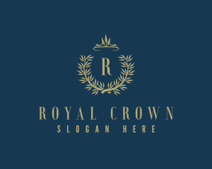 Royal Wreath Crown  logo design