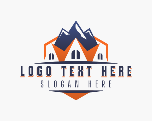 Realty Roofing Construction logo design