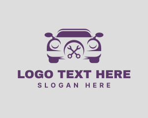 Car Rental - Car Repair Mechanic logo design
