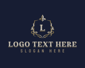 Fleur De Lis - Elegant Ornamental Crest logo design