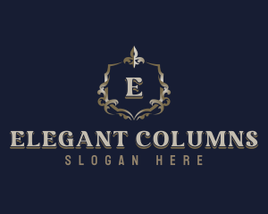 Elegant Ornamental Crest logo design