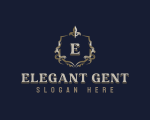 Elegant Ornamental Crest logo design