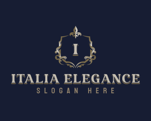 Elegant Ornamental Crest logo design