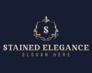 Elegant Ornamental Crest logo design