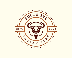 Bull Skull Ranch logo design