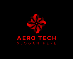 Tech Turbine Propeller logo design