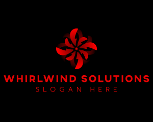Whirlwind - Tech Turbine Propeller logo design