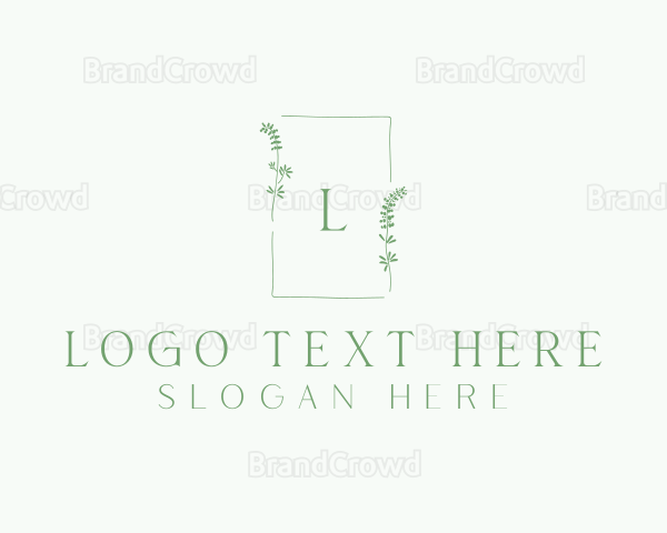 Natural Wedding Frame Logo