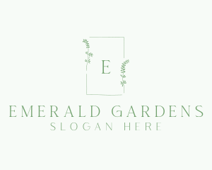 Natural Wedding Frame  logo design