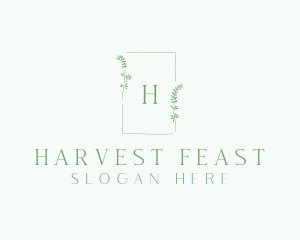 Natural Wedding Frame  logo design