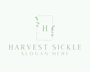 Natural Wedding Frame  logo design