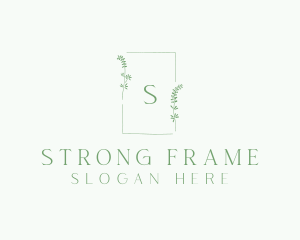 Natural Wedding Frame  logo design