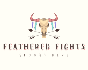 Bohemian Bull Horn logo design