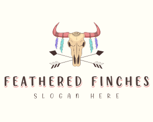 Bohemian Bull Horn logo design