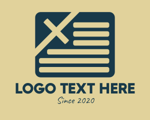 Writing - Professional Report Document logo design