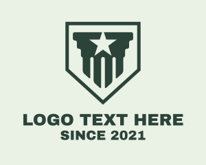 Army - Star Army Column logo design