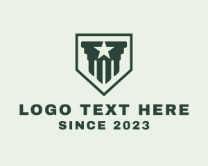Letter Hp - Star Army Column logo design
