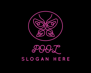 Pink Butterfly Salon Logo